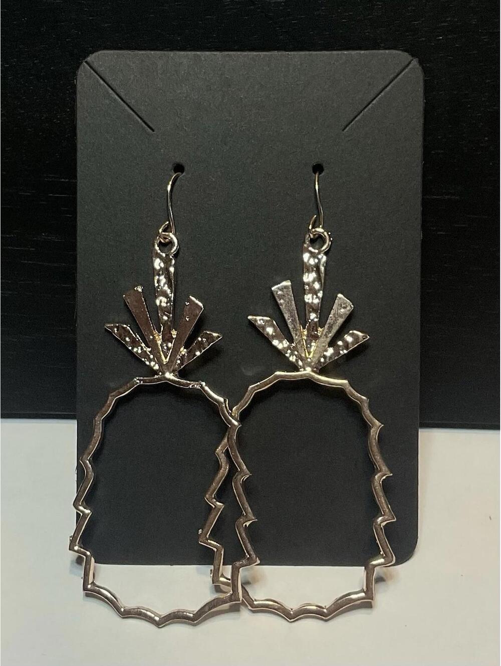 NWOT Copper Colored Pineapple Dangle Earrings #482